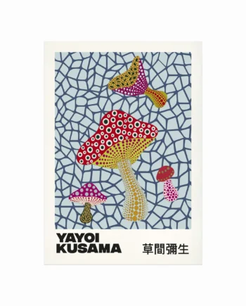 Yayoi Kusama Plakat  Mushroom 02