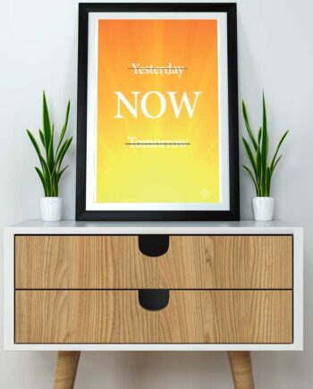 Yesterday  Now  Tomorrow-plakat  Gul  21   29    A4  Kr  199 -