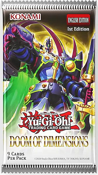 Yu-gi-oh Booster Pakke Doom Of Dimensions Booster Pack