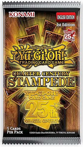 Yu-gi-oh Booster Pakke Quarter Century Stampede Booster Pack