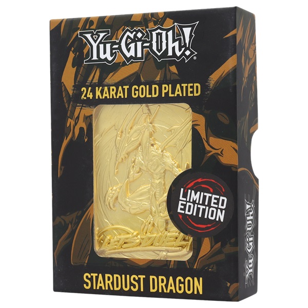 Yu-gi-oh Limited Edition Gold-plated Collectible Card: Stardust Dragon