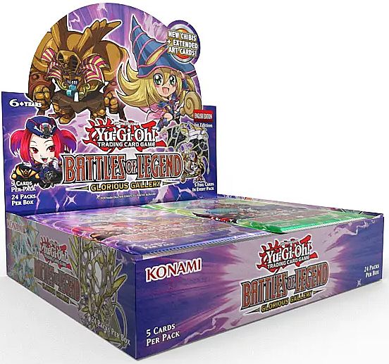 Yugioh Battles Of Legend: Glorious Gallery Booster Display