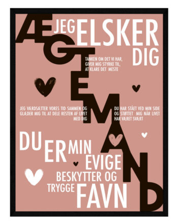 ægtemand Plakat Personlig Plakat