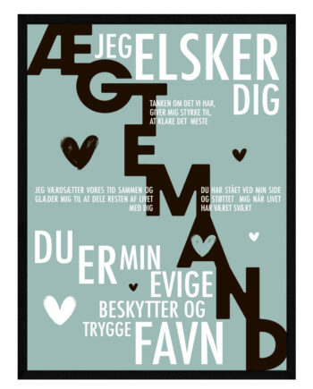 ægtemand Plakat Personlig Plakat