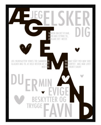 ægtemand Plakat Personlig Plakat