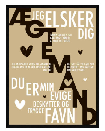 ægtemand Plakat Personlig Plakat