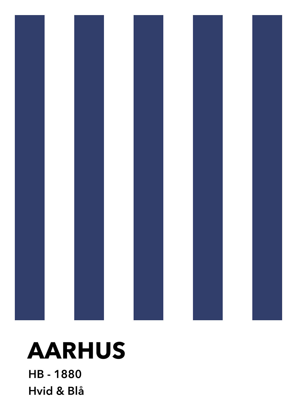 Aarhus Hvid Blå Af Olé Olé
