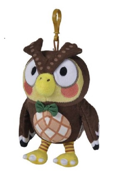 Animal Crossing Residents Blathers Plush Keychain 15cm