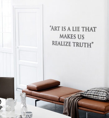 Art Is   Lie Wallsticker Af Alan Smithee  80x28 Cm