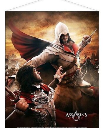 Assassin   Creed Death From Above Wallscroll  Top Kvalitets  Quot Stof Plakat Quot   Crazy Tilbud