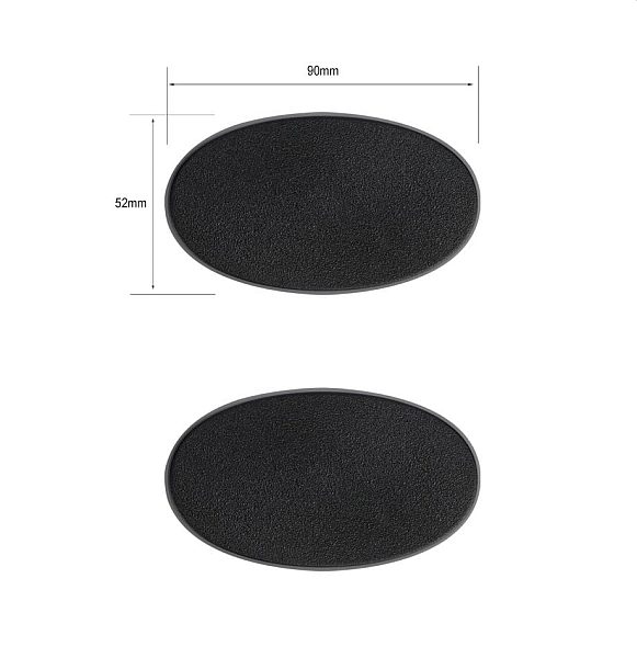 Baser Citadel 90x52mm Oval Bases  X2  99079999009 Do