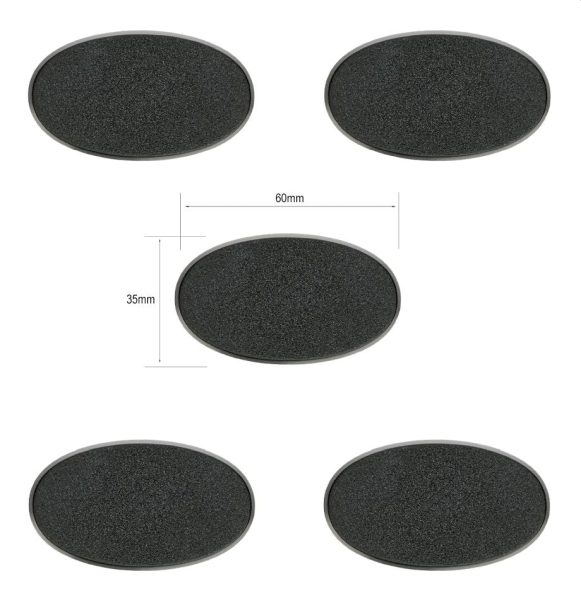 Baser Citadel 60x35mm Oval Bases  X5  99079999006 Do