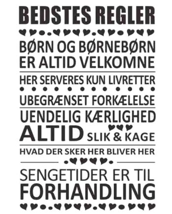 Bedstes Regler Wallsticker  Her Er Det Bedste Der Bestemmer