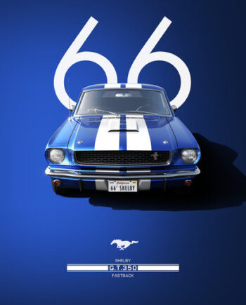 Bil Plakat 122 Shelby Gt350  1966