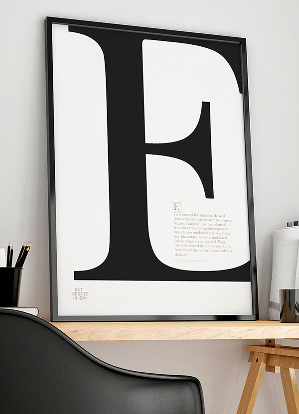 Bogstav -plakat 21 29 A4 Kr 199 -