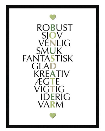 Bonusdatter Citat Plakat
