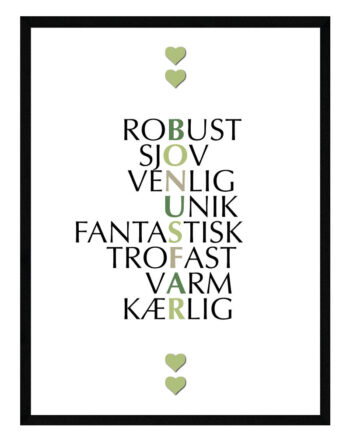 Bonusfar Citat Plakat