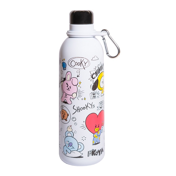 Bt21 Hot   Cold Metal Water Bottle 500ml