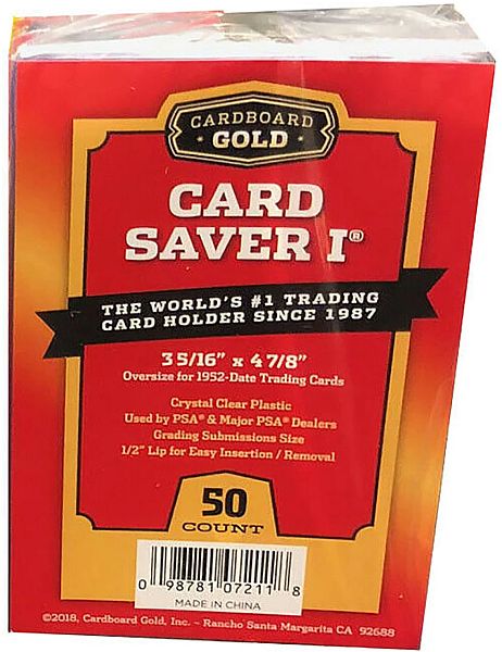 Cardboard Gold Card Saver   Toploaders  50 Stk