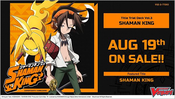 Cardfight  Vanguard Ccg   Overdress Trial Title Deck: Shaman King Engelsk Dt Deck 03