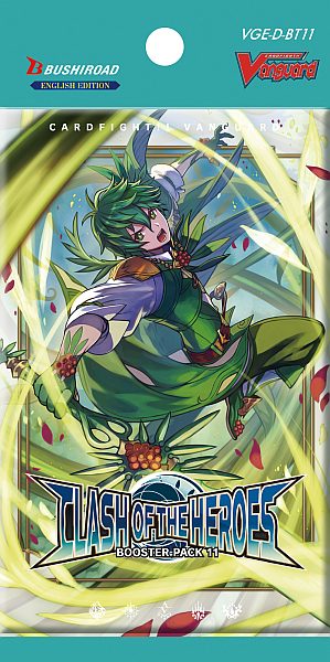 Cardfight  Vanguard Ccg   Will Dress Set 11: Clash Of The Heroes Booster Pack Engelsk