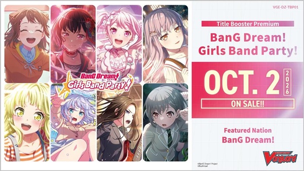 Cardfight  Vanguard Ccg Dz Title Booster Premium Set 01: Bang Dream  Girls Band Party  Booster Box  Display  10 Pakker Engelsk