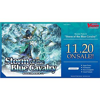 Cardfight  Vanguard Ccg   Set 11: Storm Of The Blue Cavalry Booster Box  Display  16 Pakker Engelsk