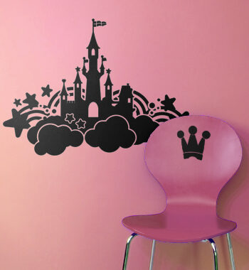 Castle In The Sky Wallsticker Af Alan Smithee  56x38 Cm
