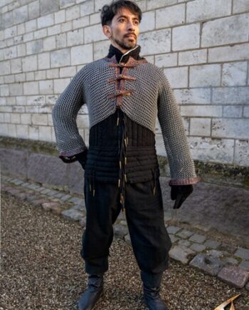 Chainmail Sleeves  Epic Armoury Natural Finish Small Live Rollespil