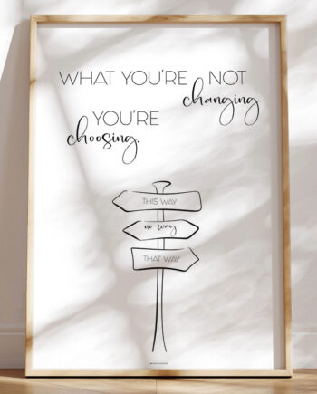 Change Is Choice Citatplakat