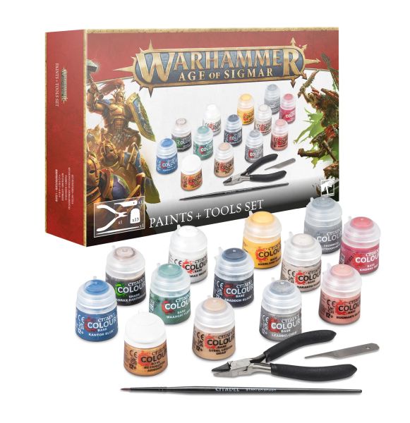 Citadel Warhammer: Age Of Sigmar Paints   Tools Set  2024  53170299003