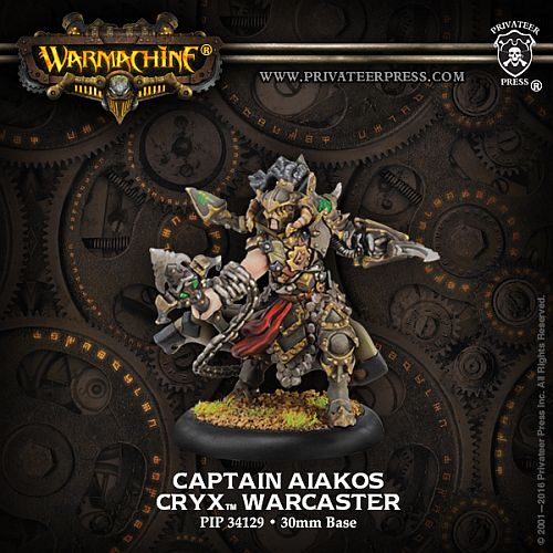 Cryx: Captain Aiakos Warcaster     Pip 34129