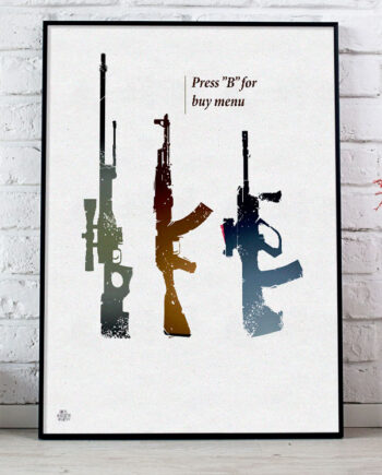 Csgo Gamer Plakat Press   29     21 Cm  A4  Kr  199 -