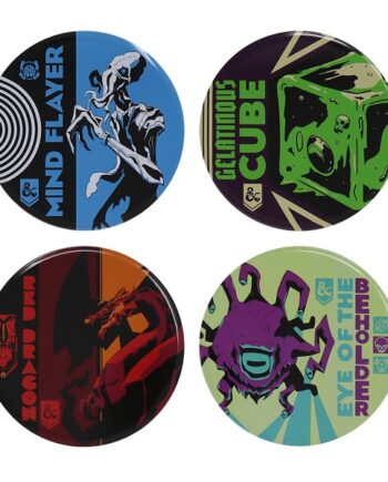 Dungeons   Dragons Monsters Metal Coasters   -pack
