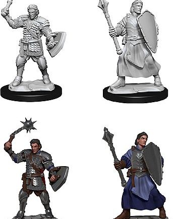 Fantasy Miniatures Critical Role: Unpainted Miniatures Human Male Clovis And Concord Male Cleric  Wzk90385