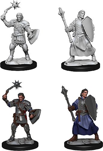 Fantasy Miniatures Critical Role: Unpainted Miniatures Human Male Clovis And Concord Male Cleric  Wzk90385
