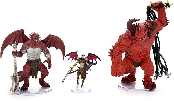 Fantasy Miniatures Icons Of The Realms: Archdevils Hutijin  Moloch  And Titivilus