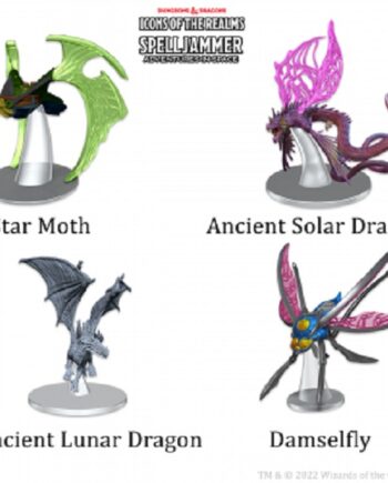 Fantasy Miniatures Icons Of The Realms: Ship Scale Astral Elf Patrol  Wzk96179