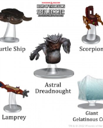 Fantasy Miniatures Icons Of The Realms: Ship Scale Attacks From Deep Space  Wzk96180