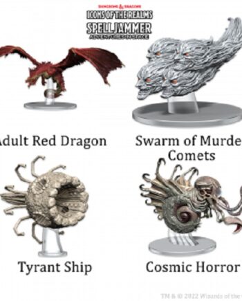Fantasy Miniatures Icons Of The Realms: Ship Scale Threats From The Cosmos  Wzk96178