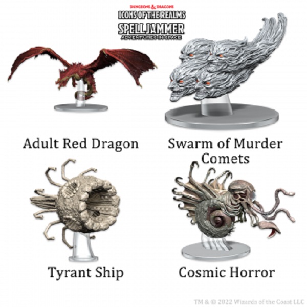 Fantasy Miniatures Icons Of The Realms: Ship Scale Threats From The Cosmos  Wzk96178