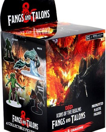 Fantasy Miniatures Set 17 Icons Of The Realms: Fangs And Talons Booster Pack    Figurer