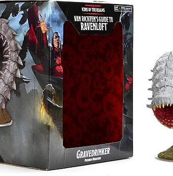 Fantasy Miniatures Set 21 Icons Of The Realms: Van Richten   Guide To Ravenloft Gravedrinker Premium Figure