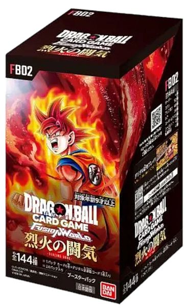 Dbs Fusion World Japanese Fb02: Blazing Aura Booster Box