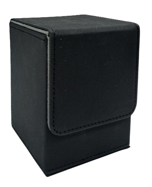 Deck Box Alcove Flip Box  Leatherette : Black