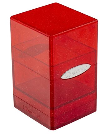 Deck Box Satin Tower: Glitter Red    195 184    Ultra Pro  16013