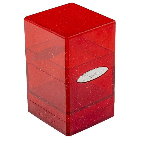 Deck Box Satin Tower: Glitter Red    195 184    Ultra Pro  16013