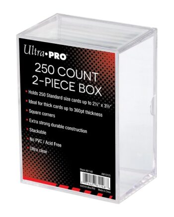 Deck Box Storage Box:  -piece 250 Count Card Storage Box  Clear  Ultra Pro  81148
