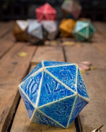 Dice 20 Sidede  D20  Terninger Blue Epic Armoury   5cm