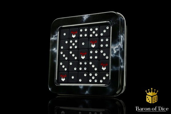 Dice Terninges 195 166   25 Terninger Baron Of Dice: D6   -sidet  Black Orcs  Square Corners